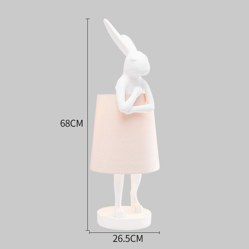 Rabbit led Table Lamp Resin Desk Lamp Led Lights for Room Retro Design Living Room Bedroom Decorative Bedside lighting Fixtures alx