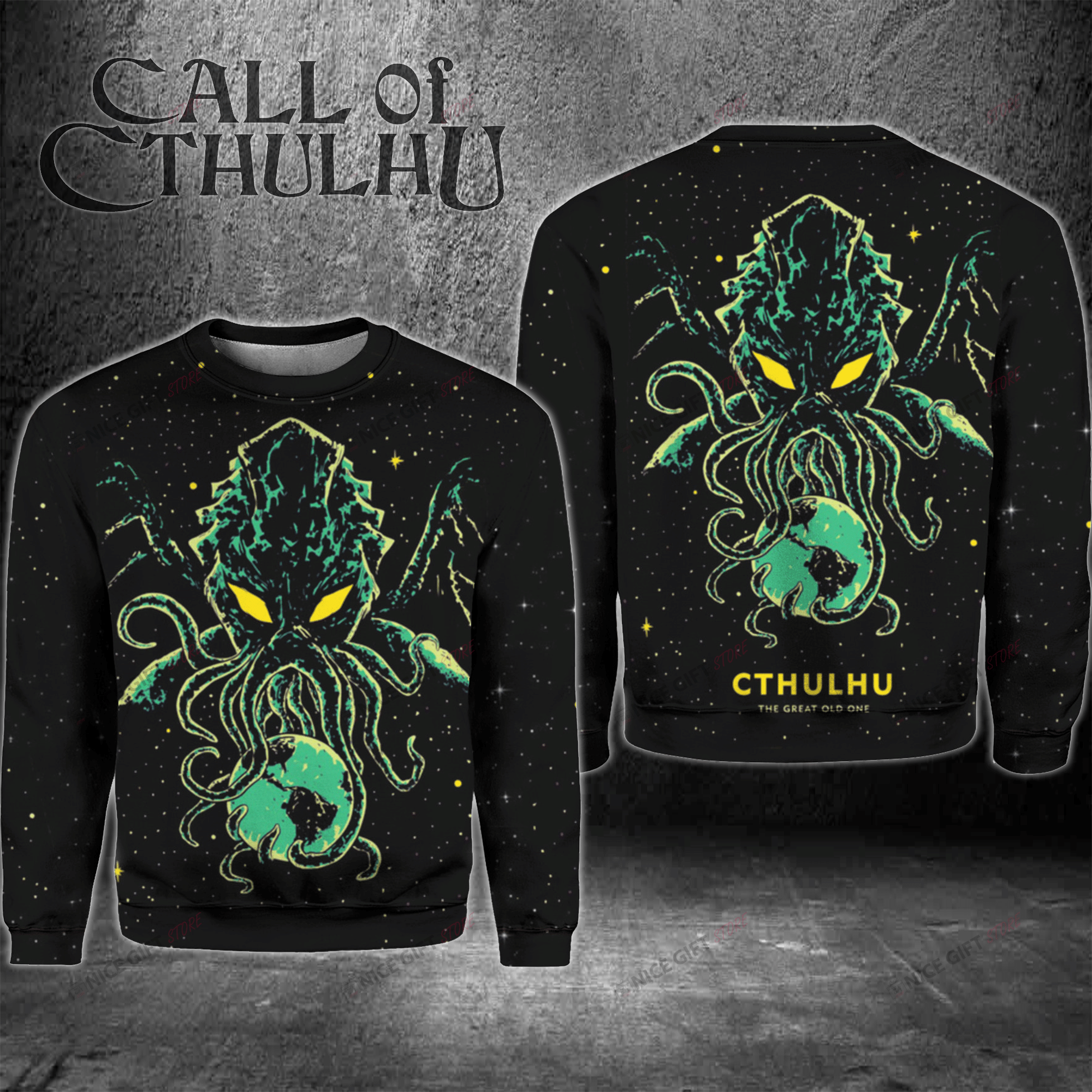 Cthulhu The Great Old One Crewneck Sweatshirt 3Cs-E7J8
