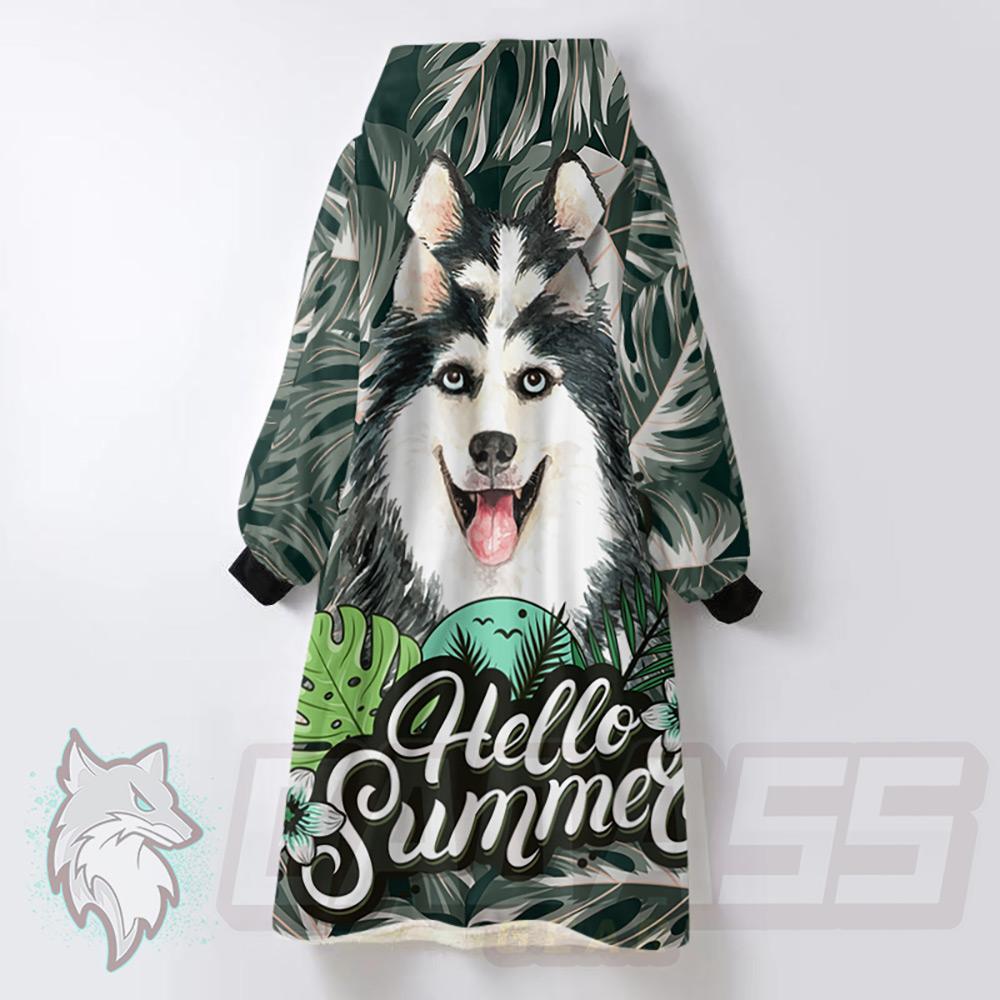 Husky Hello Summer HUK-0017 Oversized Sherpa Blanket Hoodie