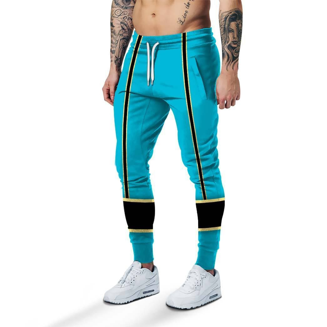 3D Blue Power Rangers Mystic Force Sweatpants