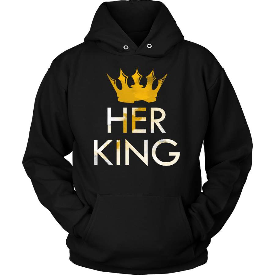 I am Her King Royalty Matching Couple Hoodie