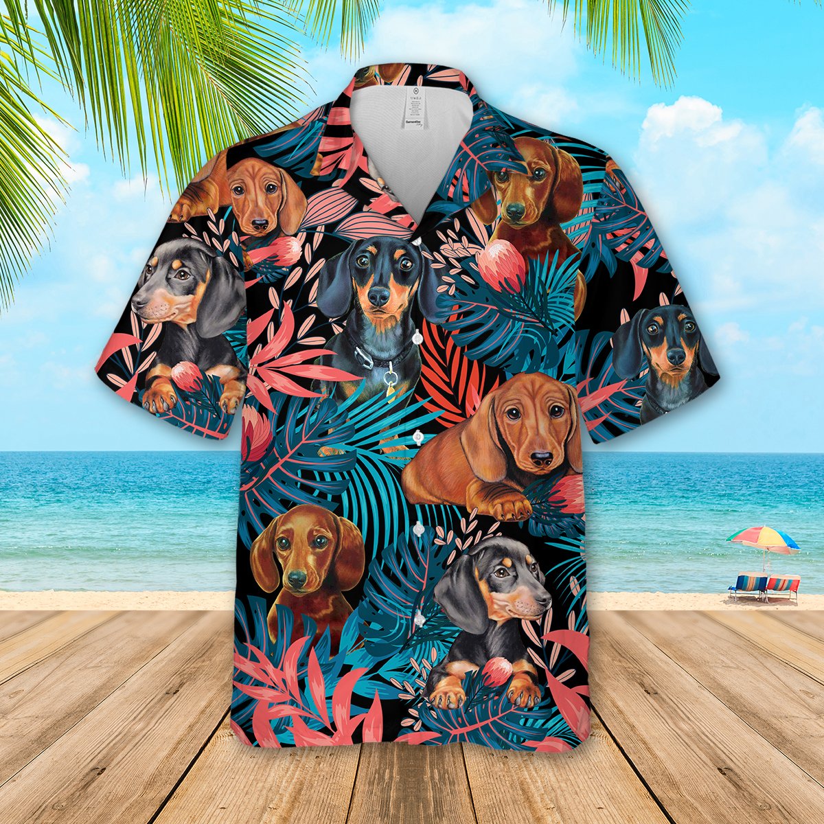 Dachshund Hawaii Shirt 3 Ha15567