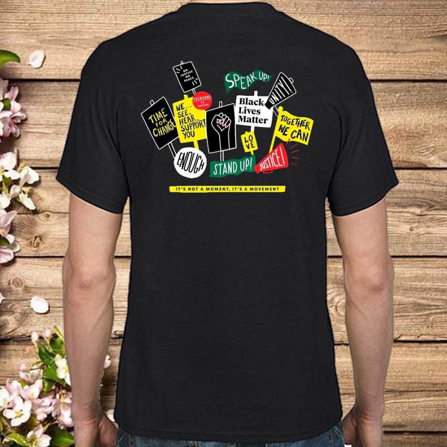 Starbucks BLM Black Lives Matter Back T-Shirt