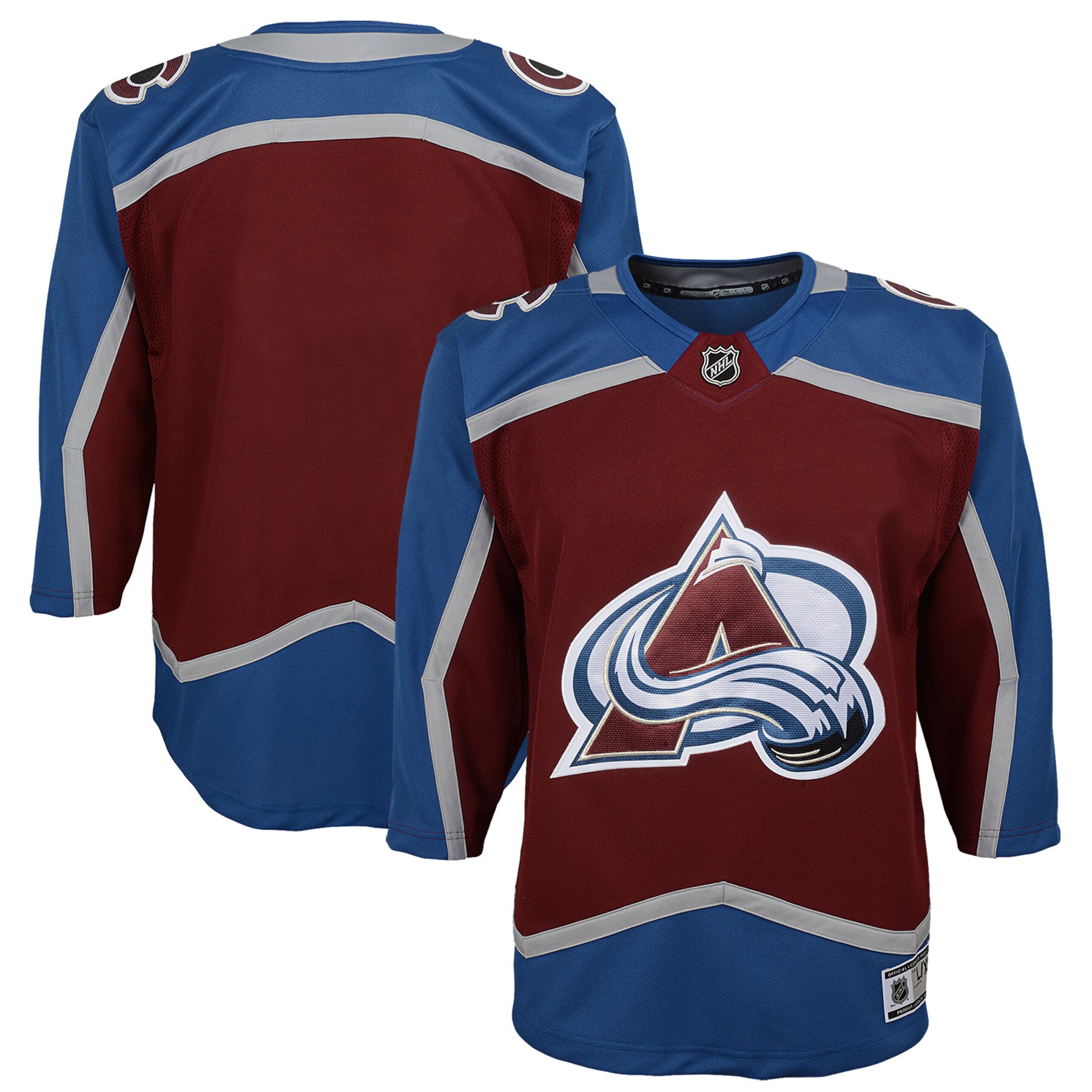 Colorado Avalanche Youth Home Premier Jersey – Burgundy