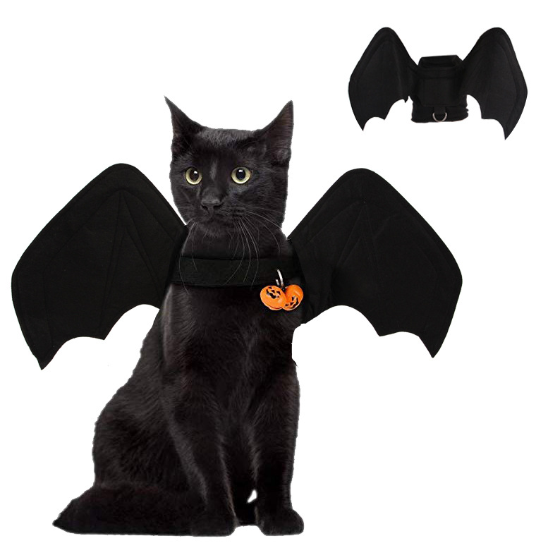 Puppy Halloween Cat Clothes Bat Wings Funny Dog Costume Artificial Wing Pet Cosplay Prop Cat Dog Costume Pet Products alx