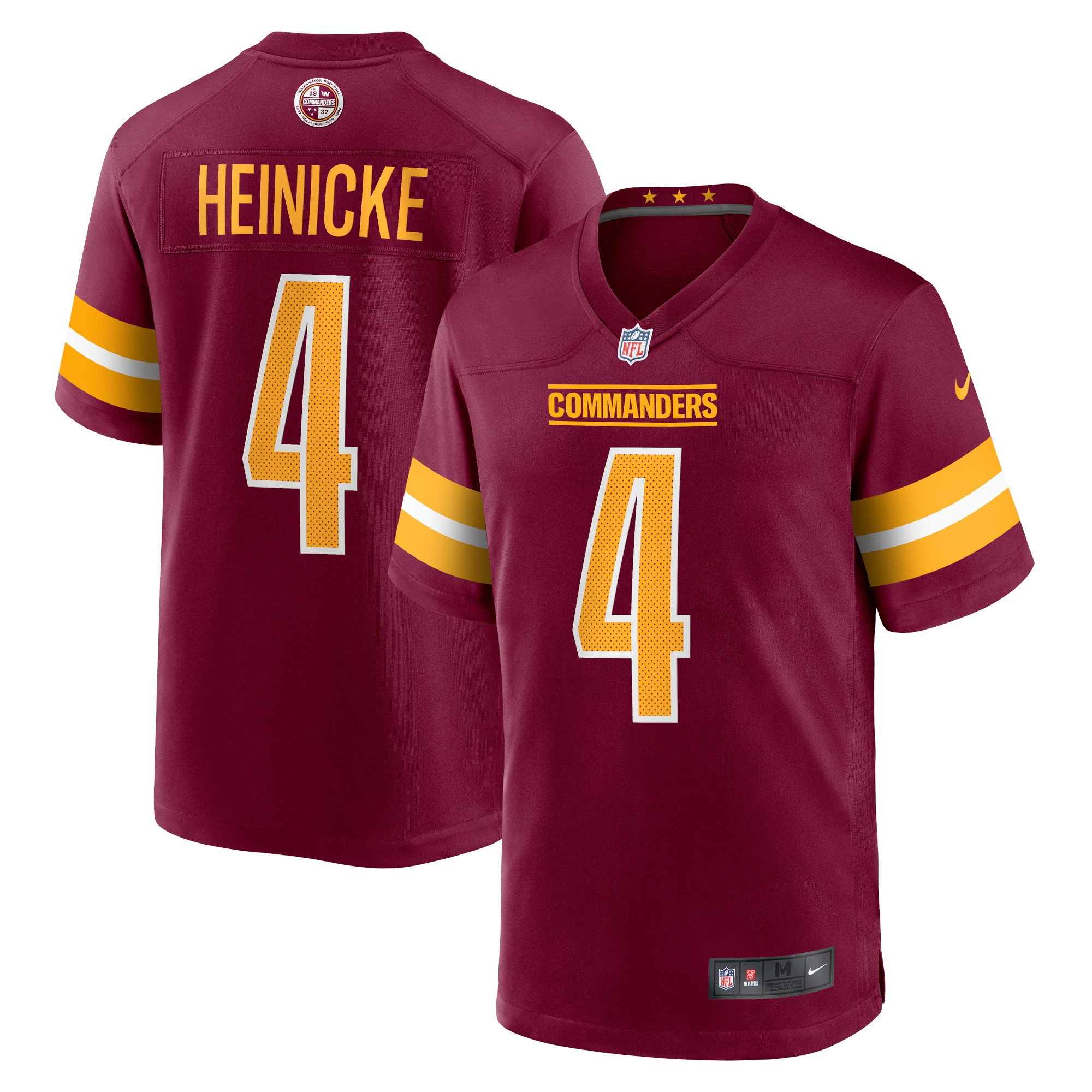 Taylor Heinicke Washington Commanders Game Jersey – Burgundy NFL