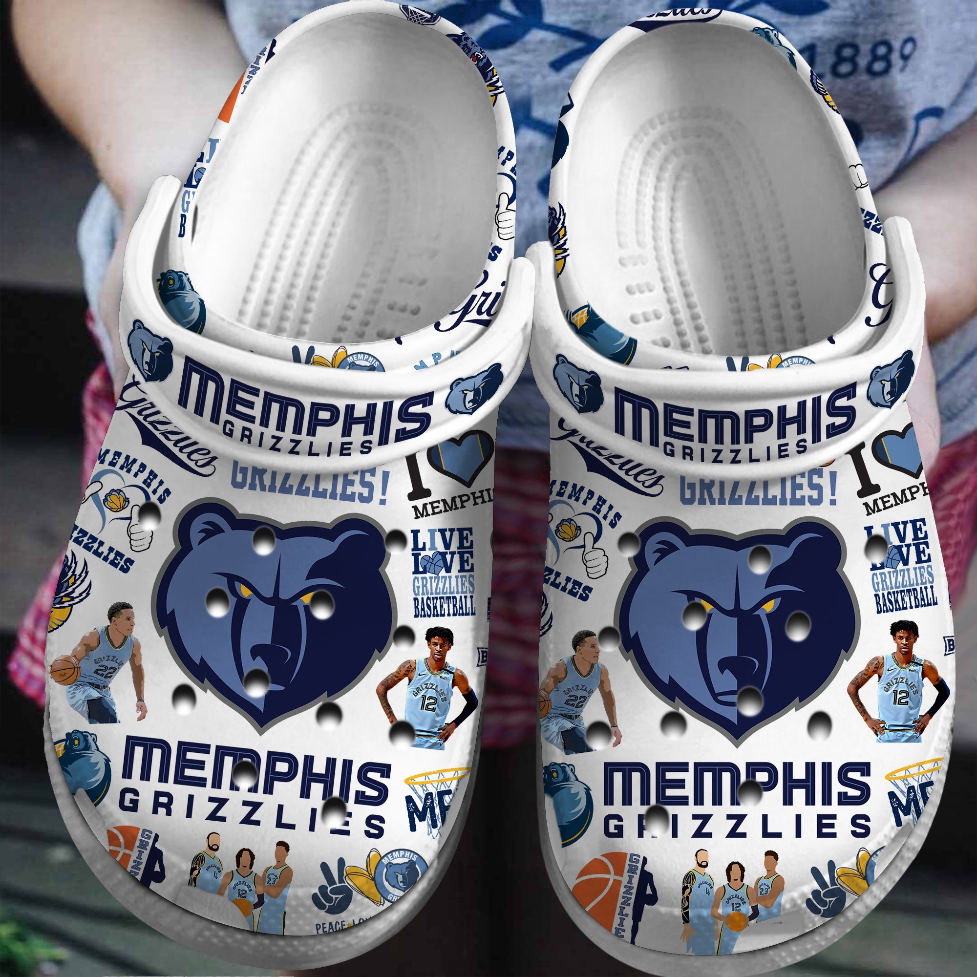 Memphis Grizzlies NBA Basketball Sport Crocss Crocband Clogs Shoes Comfortable For Men Women and Kids