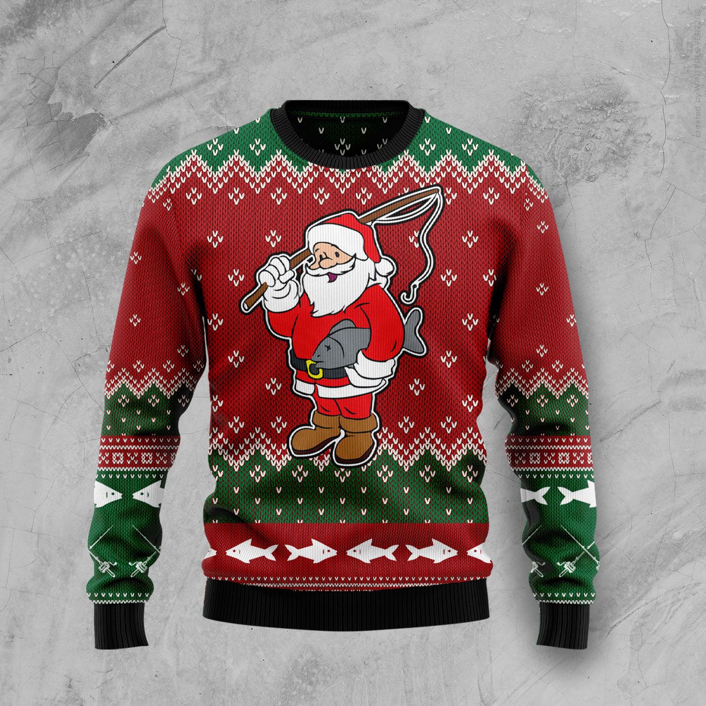 All I Want For Christmas Is A Big Fish Ht100103 Ugly Christmas Sweater