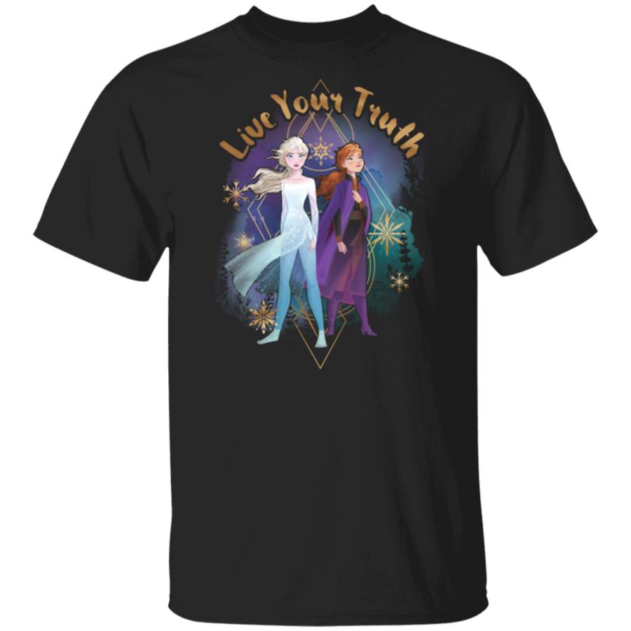 Frozen 2 Elsa Anna Live Your Truth Geometric Portrait Sweatshirt