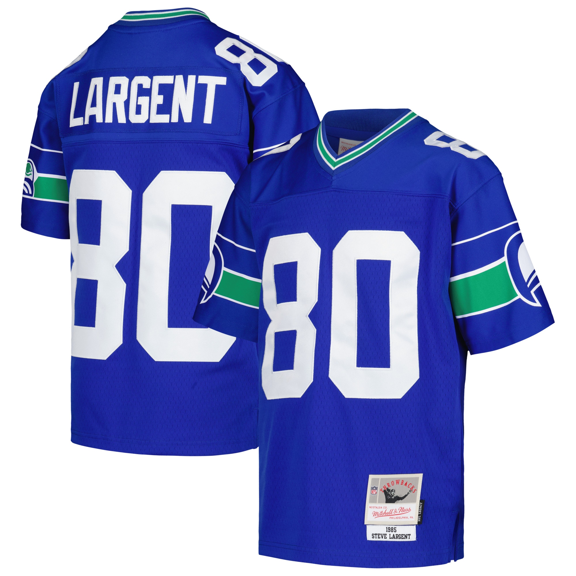 Steve Largent Seattle Seahawks Mitchell & Ness Youth 1985 Retired Player Legacy Jersey – Royal