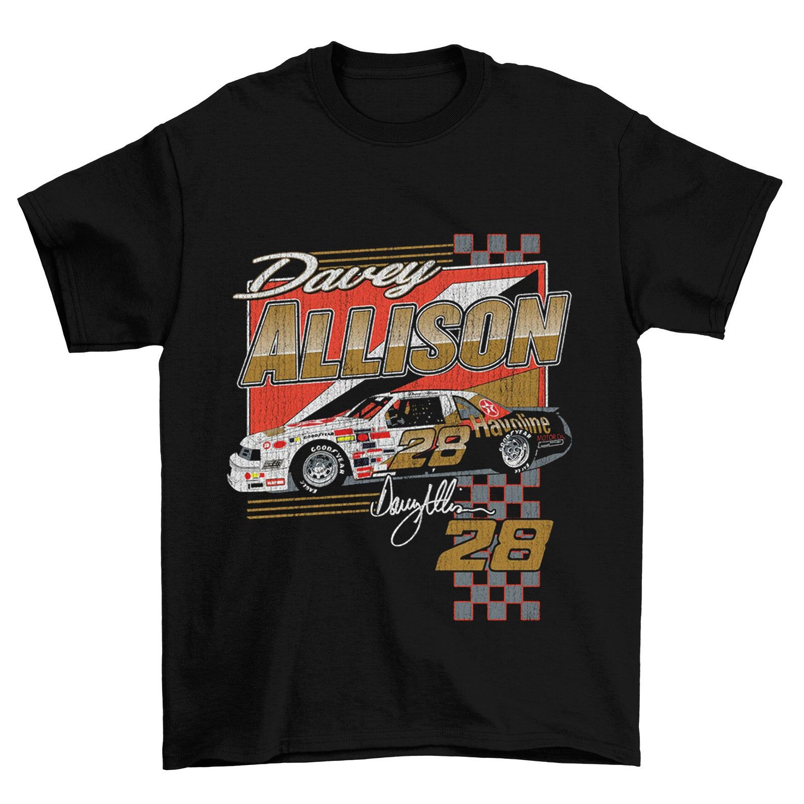 Vtg Davey Allison 1987 28 Nascar Davey Allison Car T-Shirt