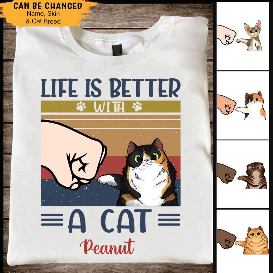 Personalized Life Is Better With A Cat Customized T Shirts – Trending Personalized