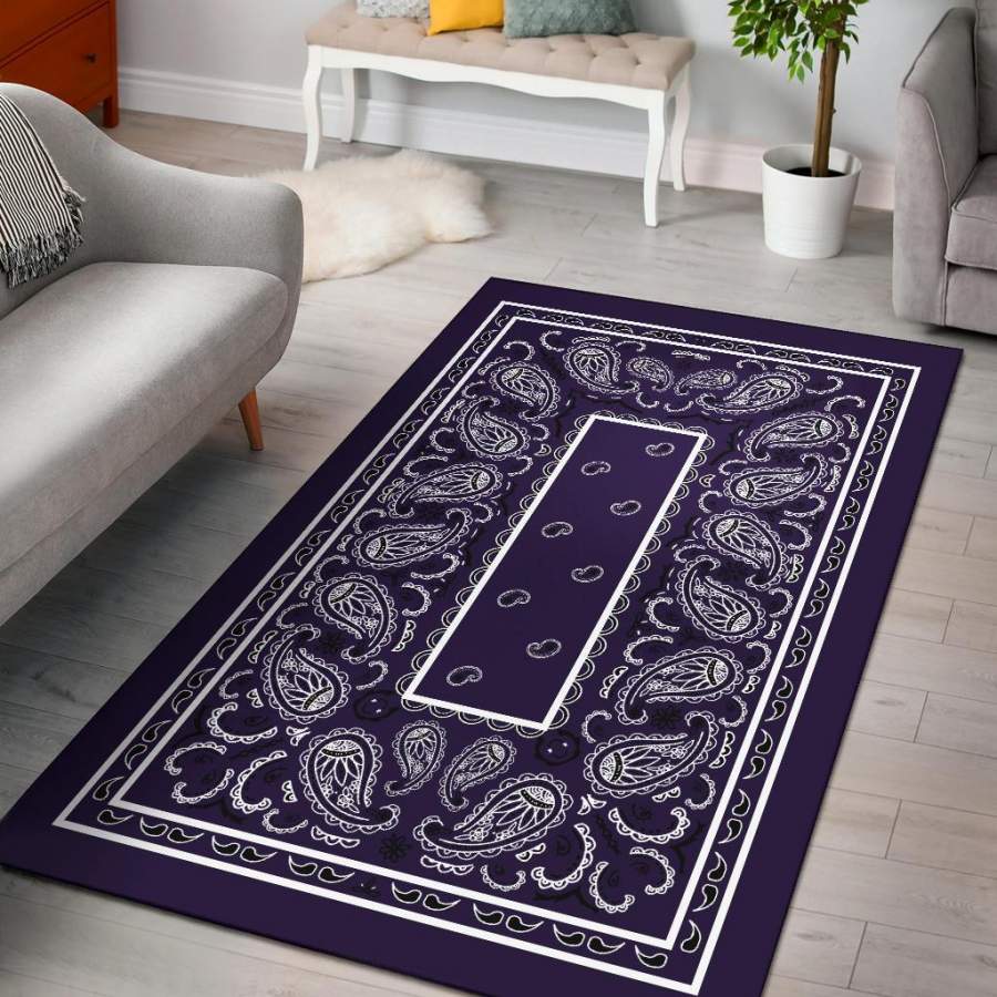 Royal Purple Bandana Area Rugs – Fitted