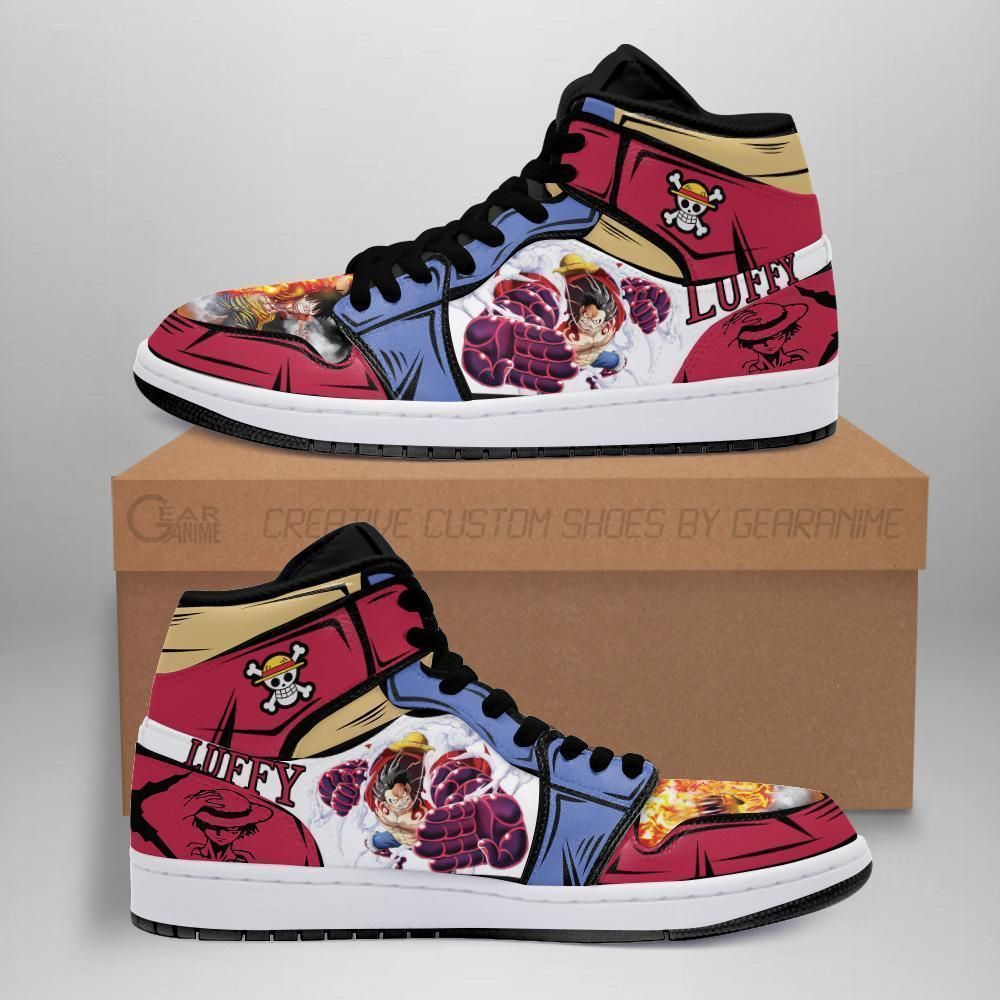 Luffy Straw Hat Priates One Piece Anime Fan Gift Mn06 Air Jordan Shoes Sport Sneakers