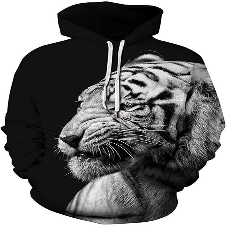 White tiger 3D Hoodies