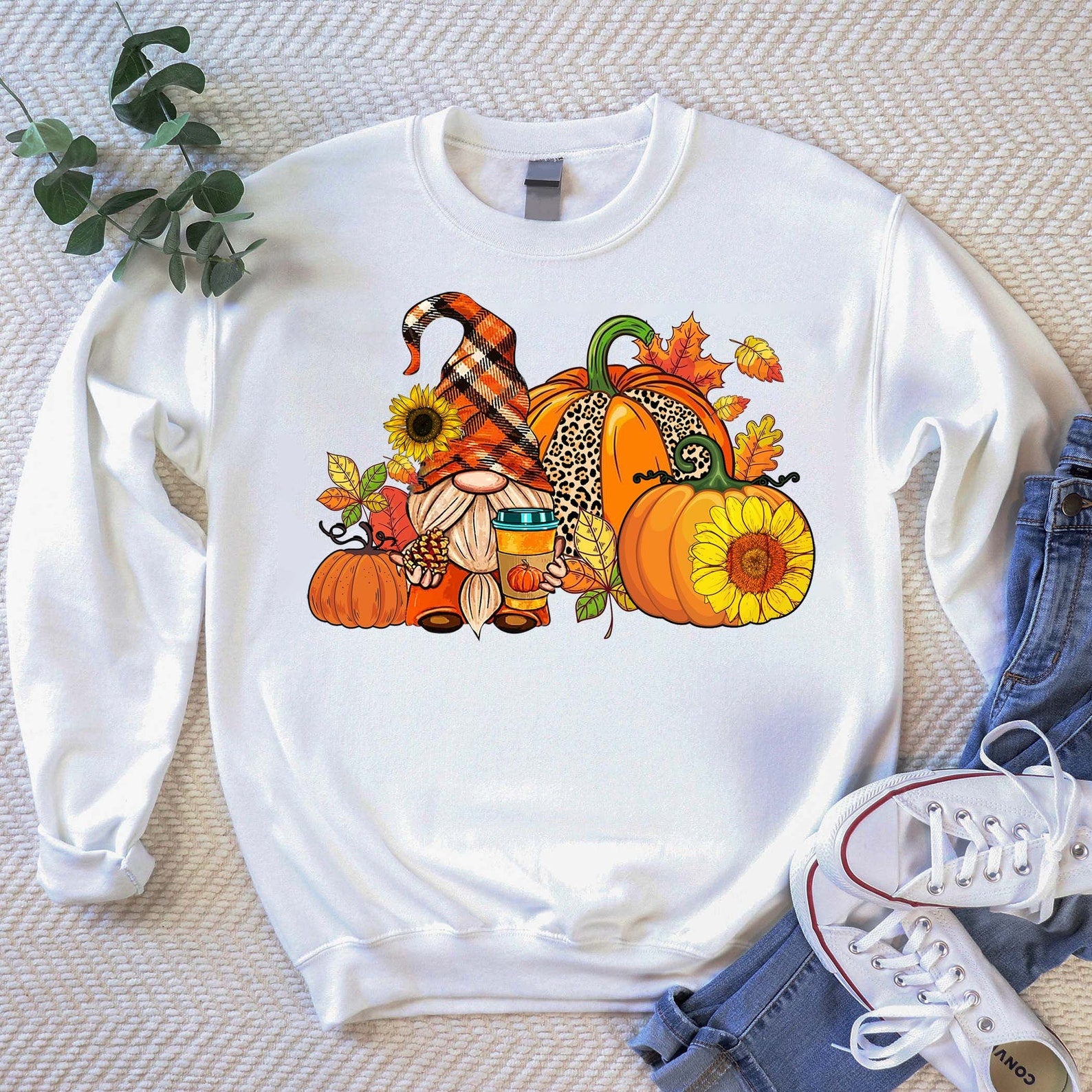 Thanksgiving Sweatshirt Halloween 2D Crewneck Sweatshirt All Over Print Sweatshirt For Women Sweatshirt For Men Sws3632