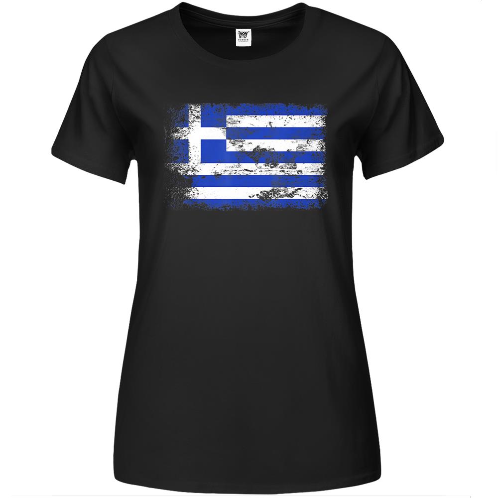 Greek Flag Hellenic Hellenes Tee1 Premium Womens T Shirts