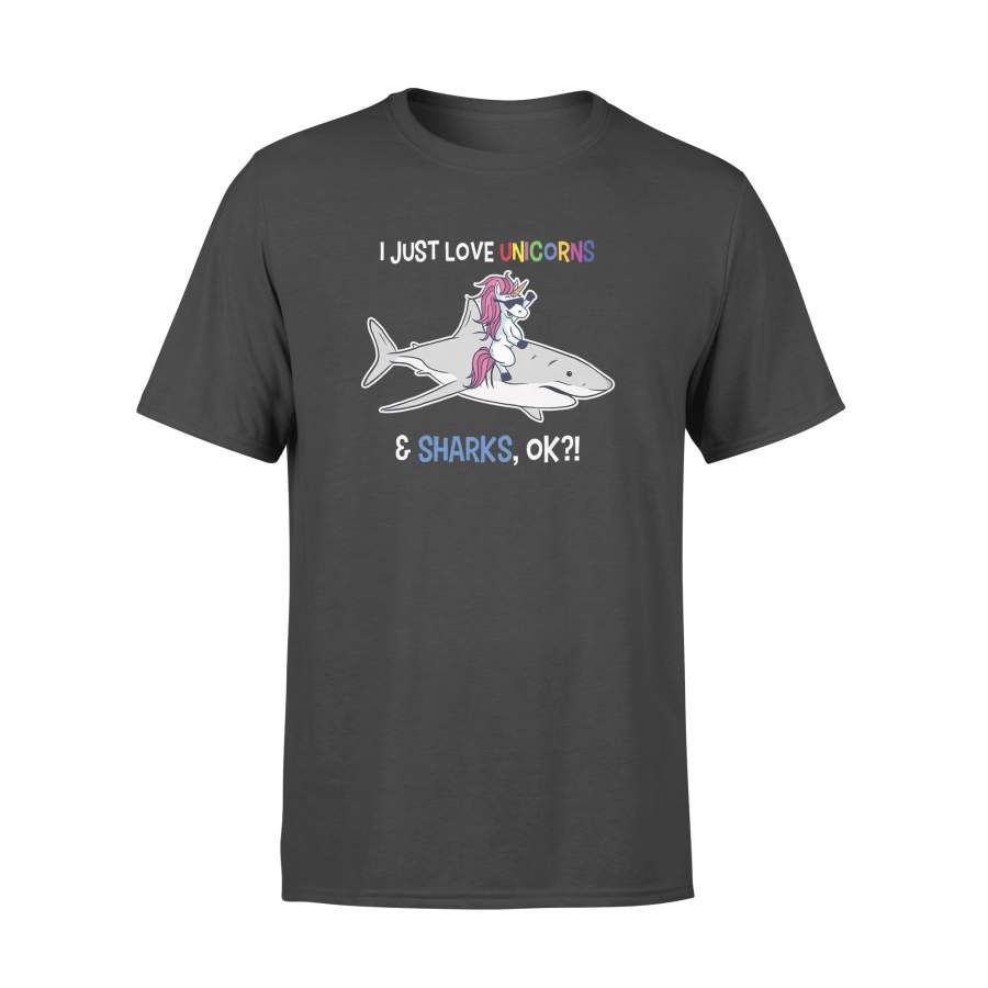 Unicorn Shark  Funny Shark Unicorn Lover Gift – Standard T-shirt