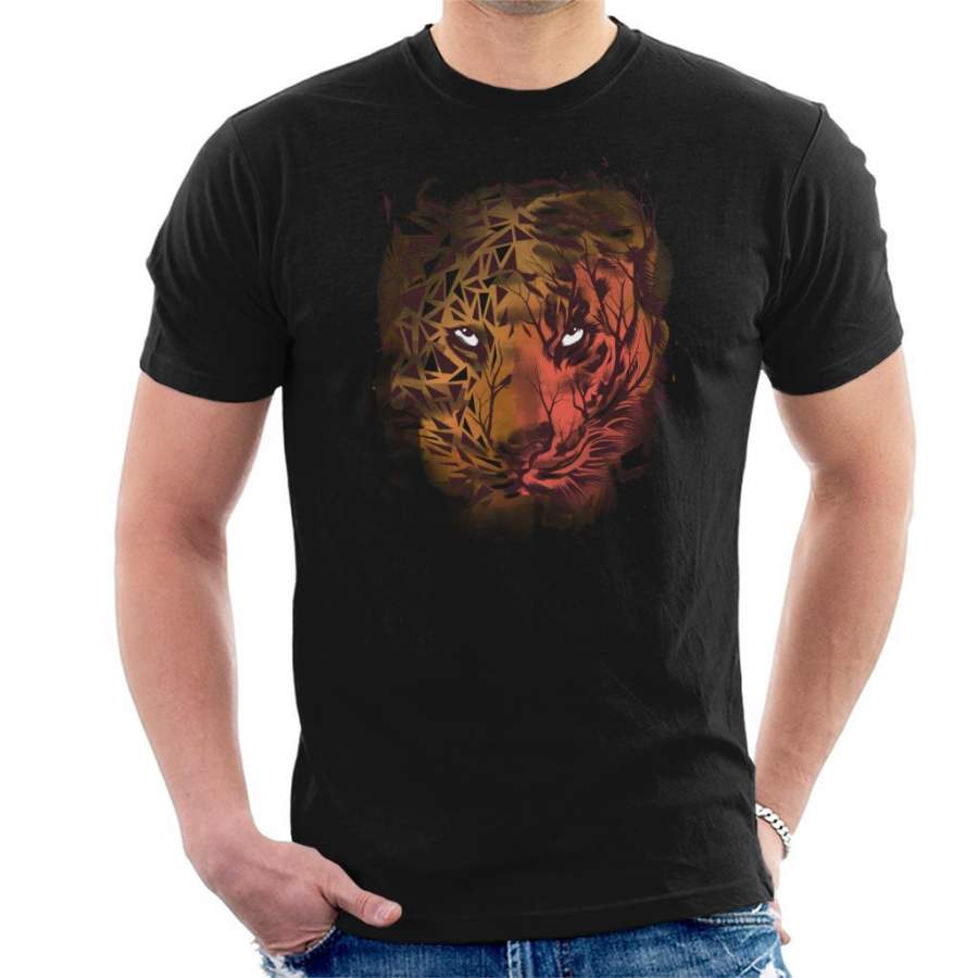 Geometric Tiger Men’s T-Shirt