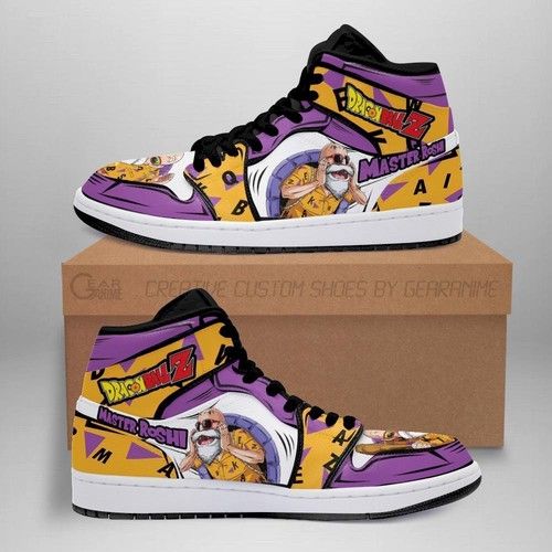 Master Roshi Jordan Sneakers Dragon Ball Anime Shoes Fan Gift Idea Mn0 Jordan Sneaker