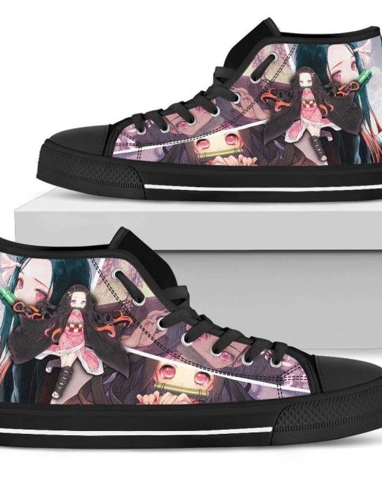 Demon Slayer Sneakers Inosuke High Top Shoes Anime High Top Shoes