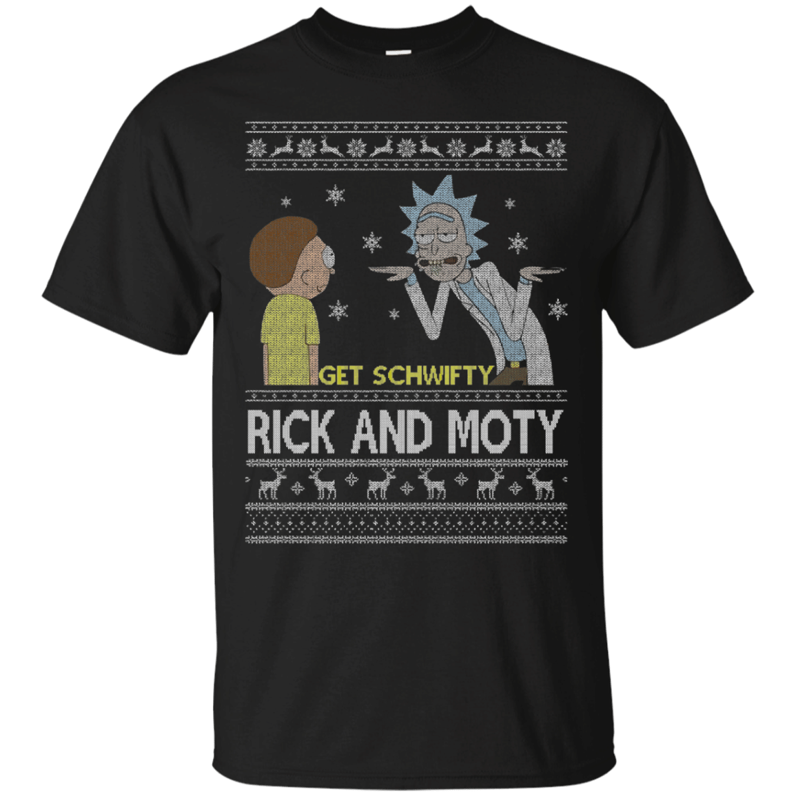 Check out this awesome Rick And Moty Get Schwifty Ugly Christmas T shirt