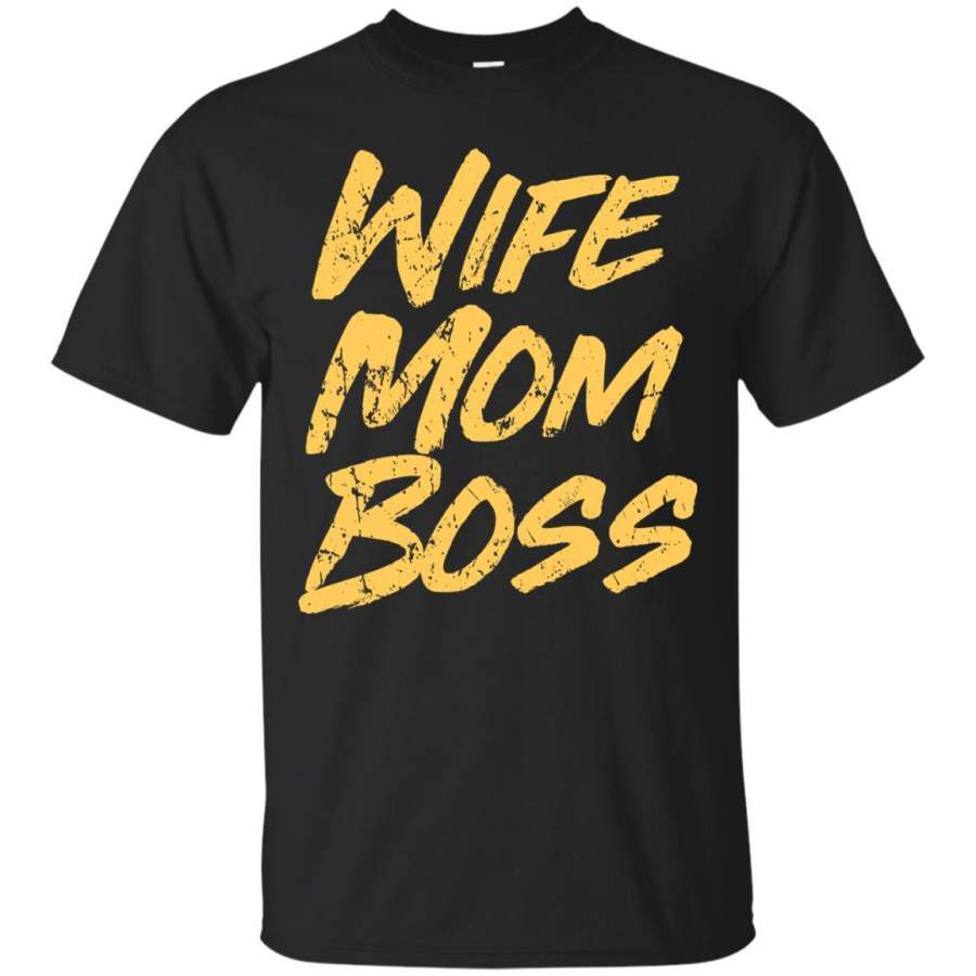 Vintage Stylish Wife Mom Boss Funny Mother’s Day T-Shirt