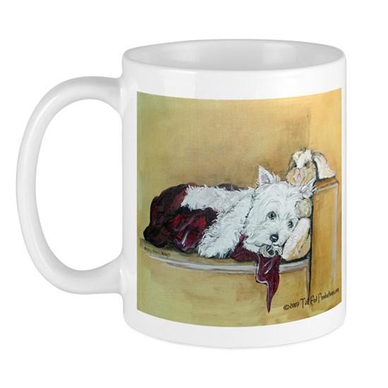 Westie And Bunny Mug