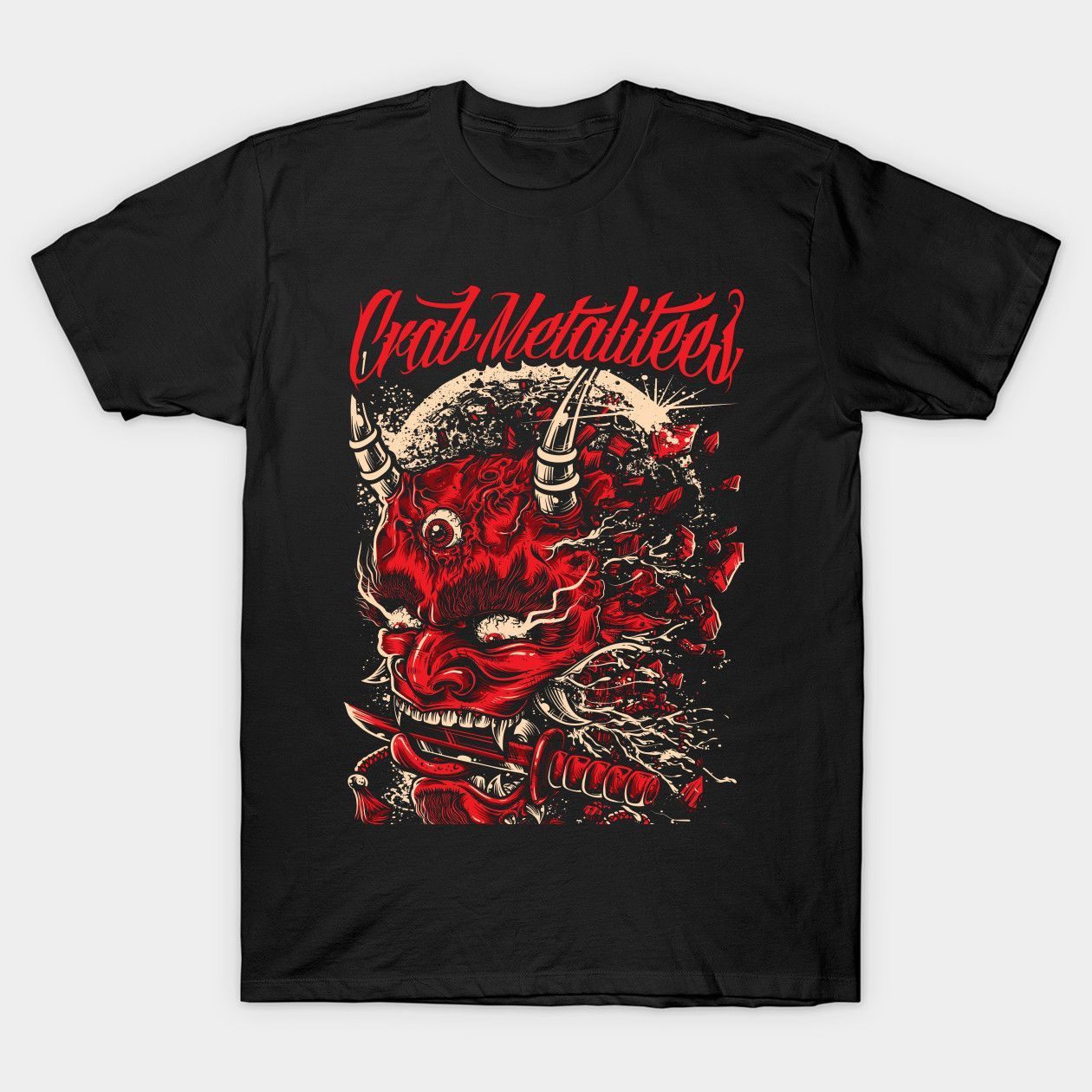 Red Hannya Mask Japan Classic Shirt