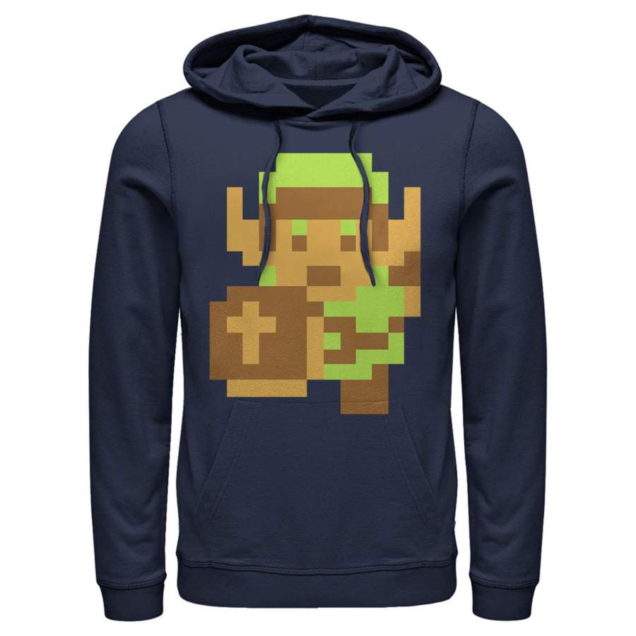 Nintendo Men’s Legend of Zelda Pixel Link  Lightweight Hoodie