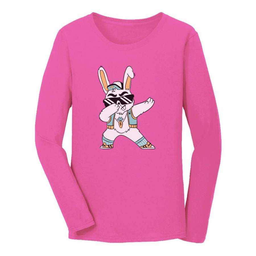 Dabbing Bunny Women Long Sleeve T-Shirt