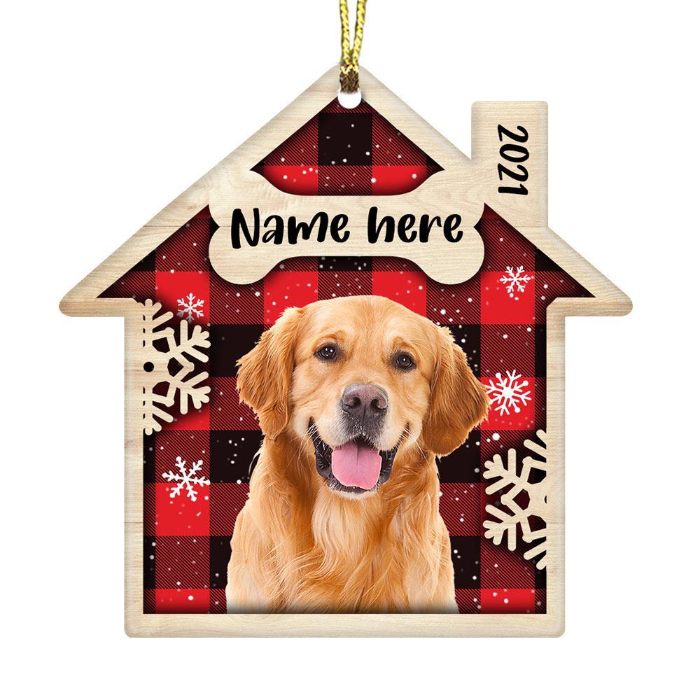 Personalized Dog Cat Photo Christmas House Ornament Ob271 95O36