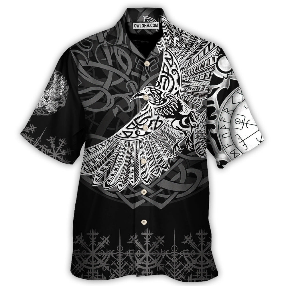 Viking Raven Valhalla Norse – Hawaiian Shirt  – Owl Ohh