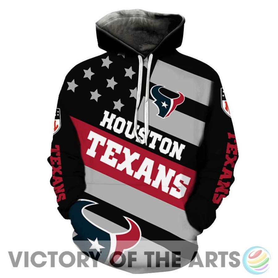 Proud Of American Stars Houston Texans Hoodie