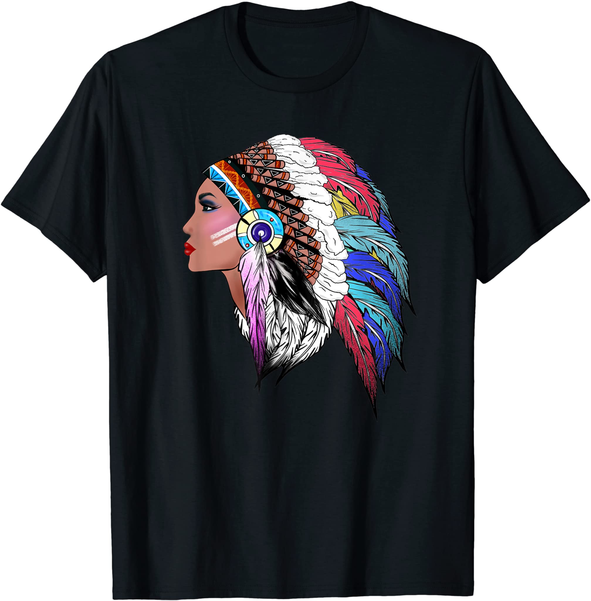 Native Americans,Indian American ,tribal woman,boho tshirt T-Shirt