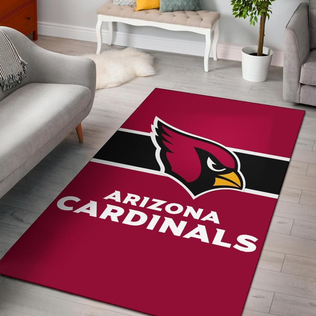 Arizona Cardinals Area Rug Carpet, Living Room Rugs, Floor Decor