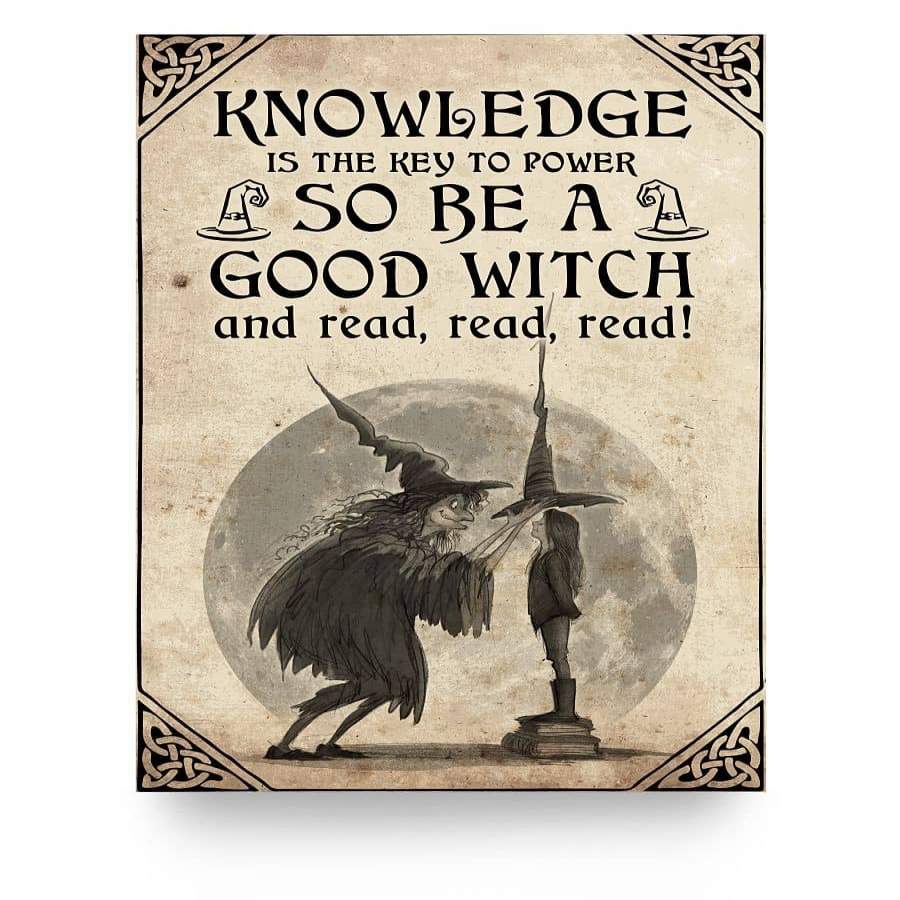 Be A Good Witch And Read Poster
