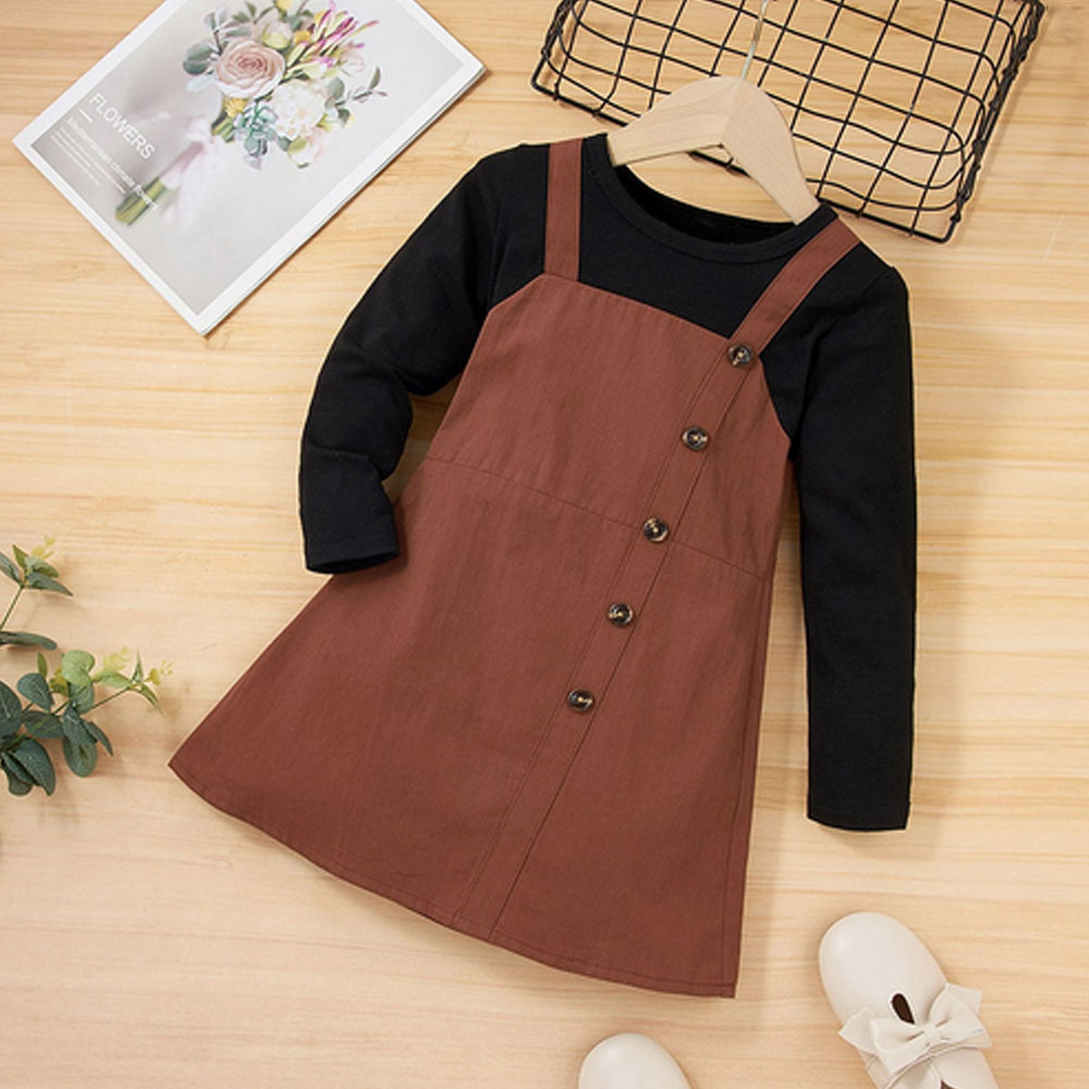 Autumn Children’s Clothes Cotton Baby Girls Dress Fashion Princess Casual Kids Dresses Korean Kids Long Sleeve Retro Princess Dr alx