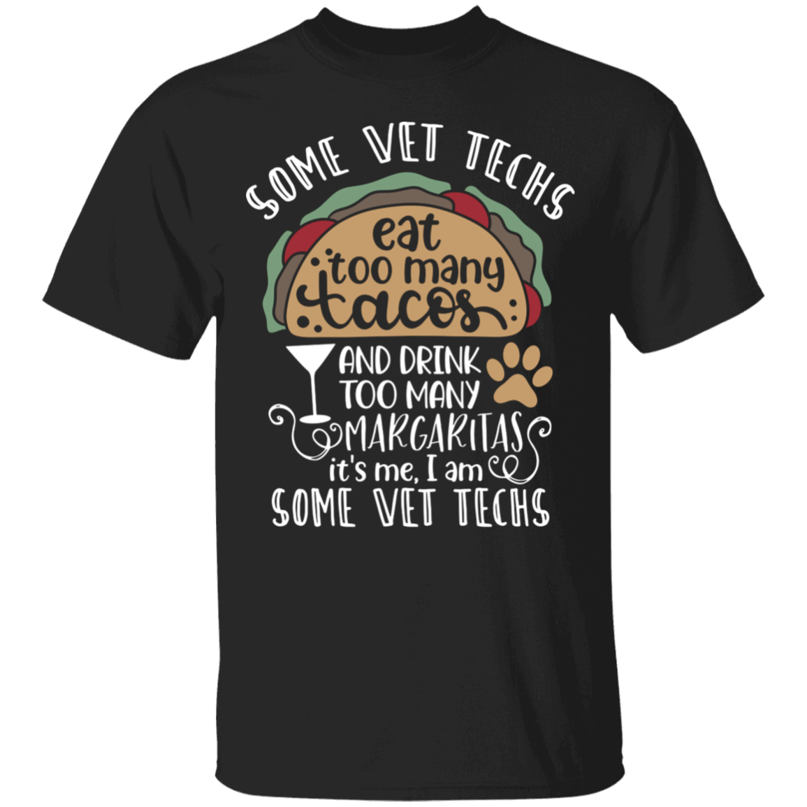 Vet Tech Loves Tacos & Margaritas T-Shirt