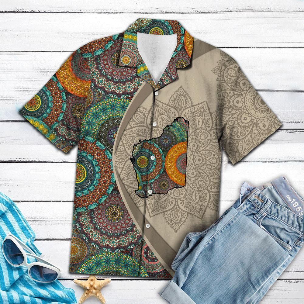 Western Australia Mandala Aloha Hawaiian Shirt Colorful Short Sleeve Summer Beach Casual Shirt For Men And Women