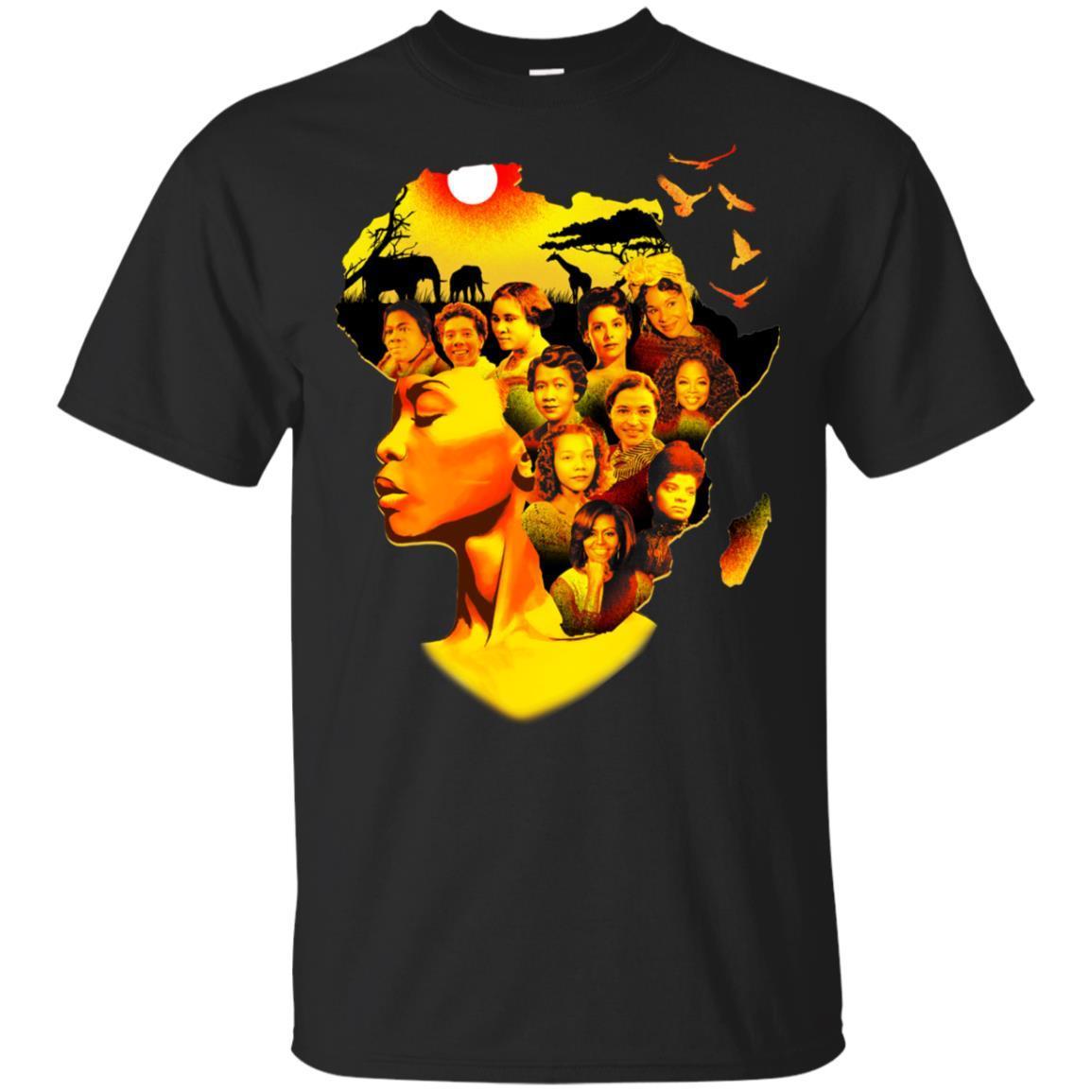 My Roots Pride Black Queen African American T-Shirt For Afro Girl Rock