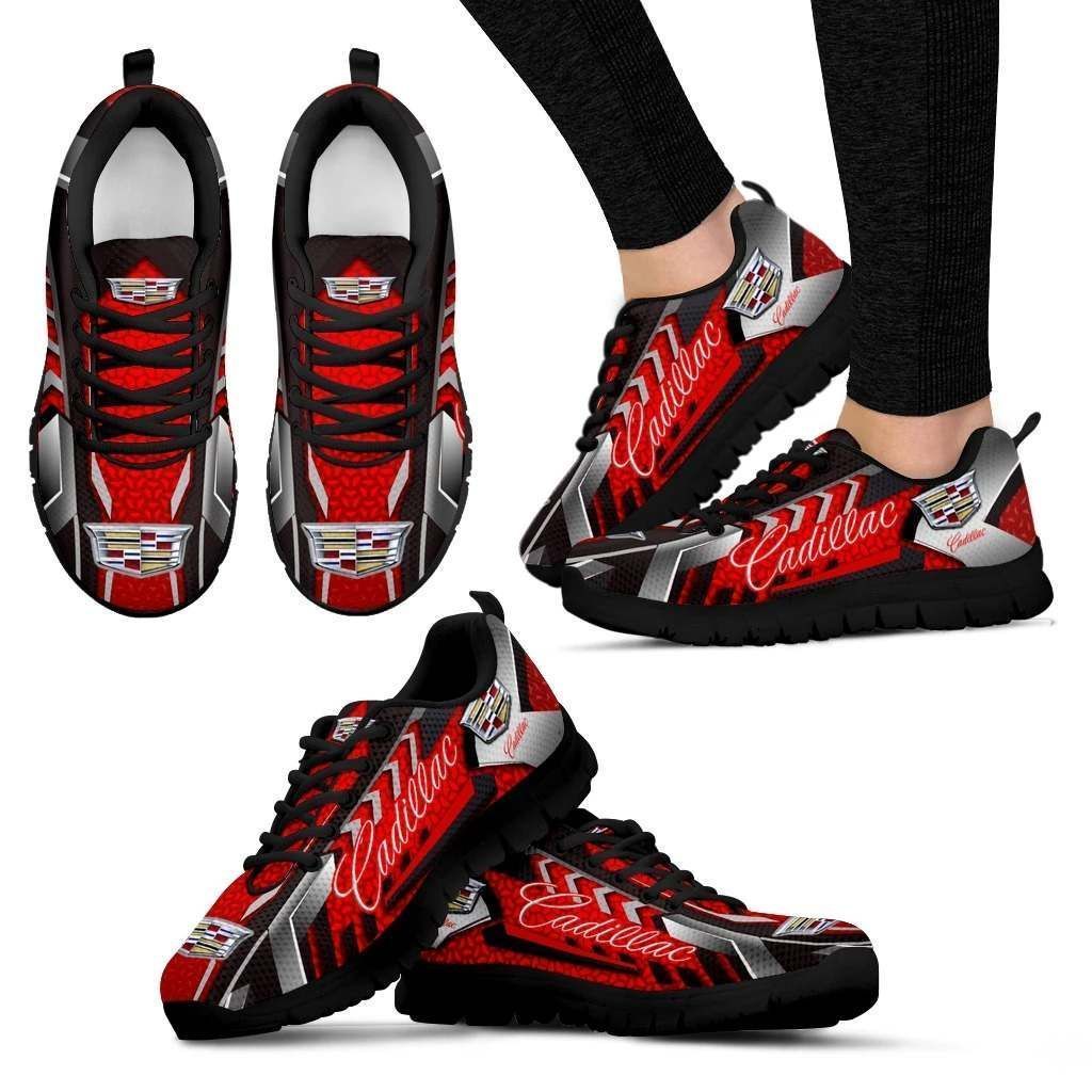 3D Printed Cadillac NTA Sneakers For Men & Women Ver 3 (Red) – Podoshirt