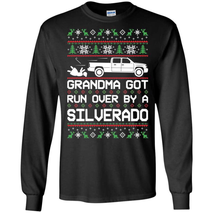 Chevy Silverado Classic Ugly Christmas Grandma Got Run Over T-Shirt