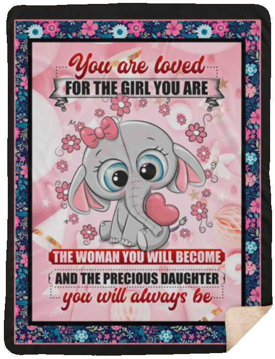 Baby Girl Elephant Fleece Blanket