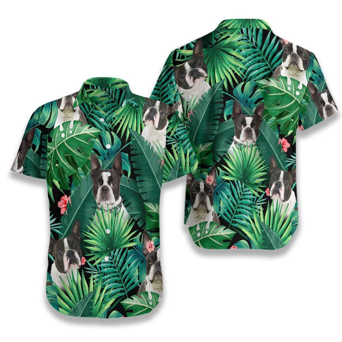 Tropical Boston Terrier 0407 Hawaii Shirt Ha12553