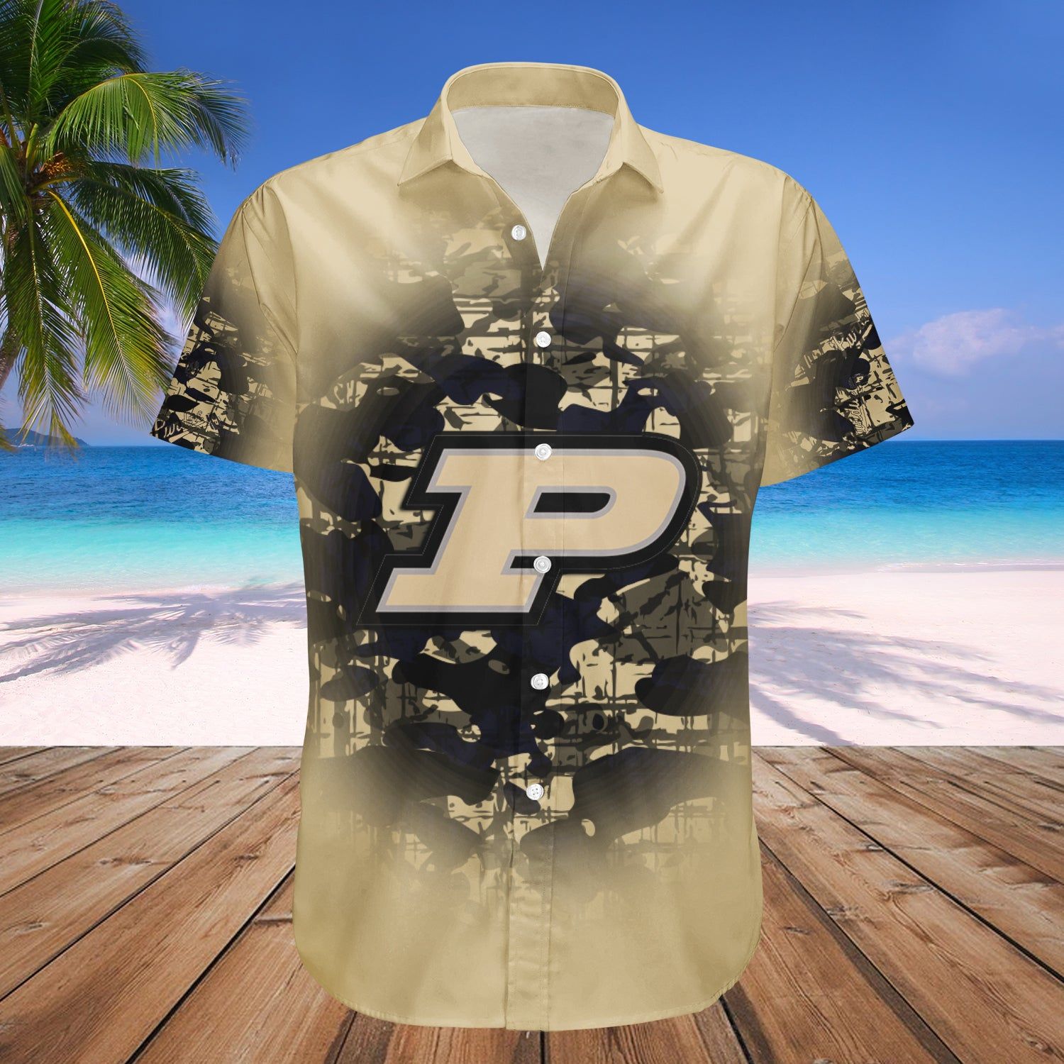 Purdue Boilermakers Hawaii Shirt Camouflage Vintage – NCAA