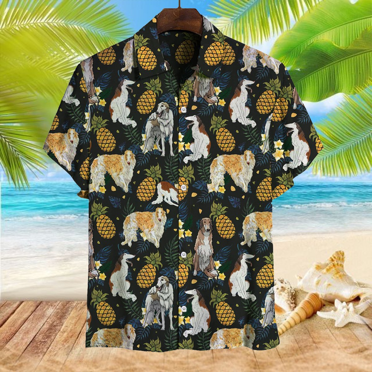 Borzoi Hawaii Shirt Ha76221