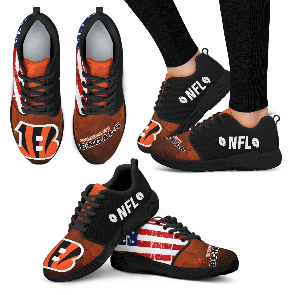 Awesome Fashion Cincinnati Bengals Shoes Athletic Sneakers