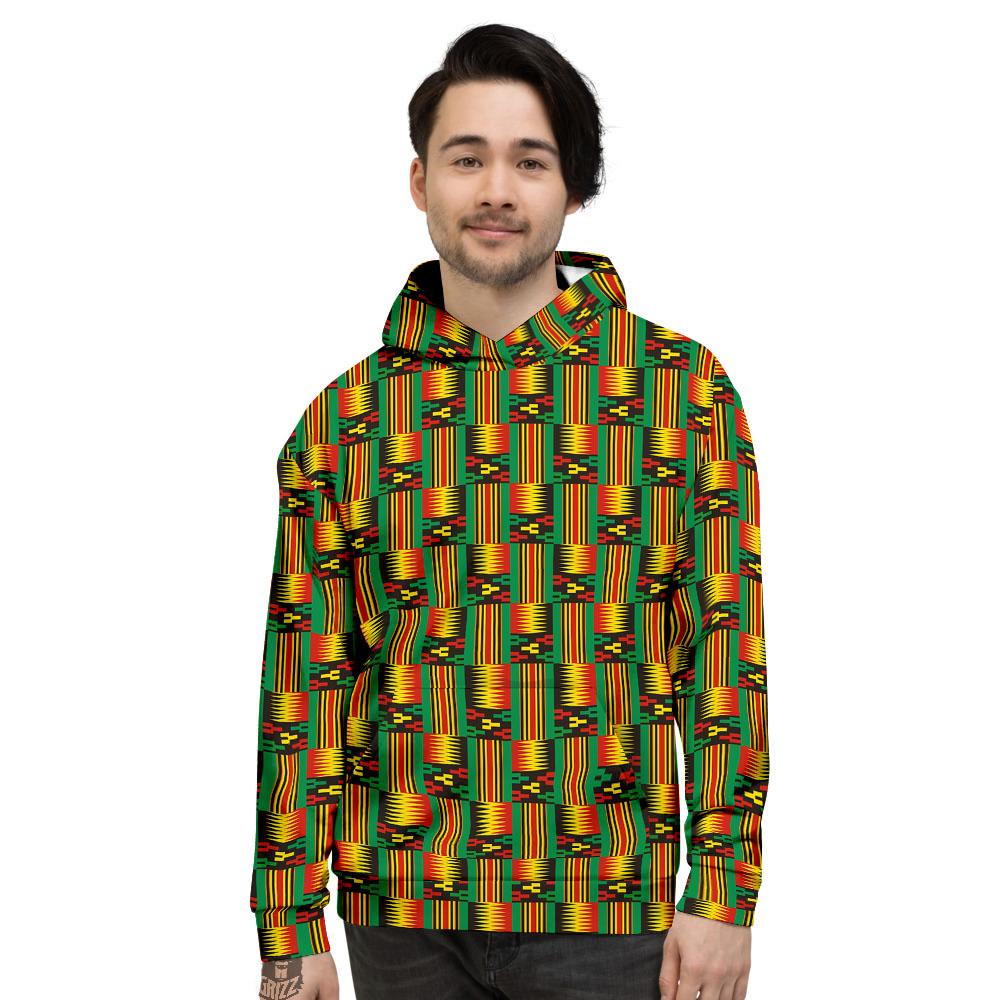 Pattern Kente Print Men’S Hoodie