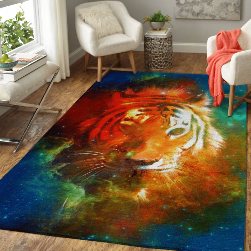 Tiger – Space Animals Area Rug Carpet